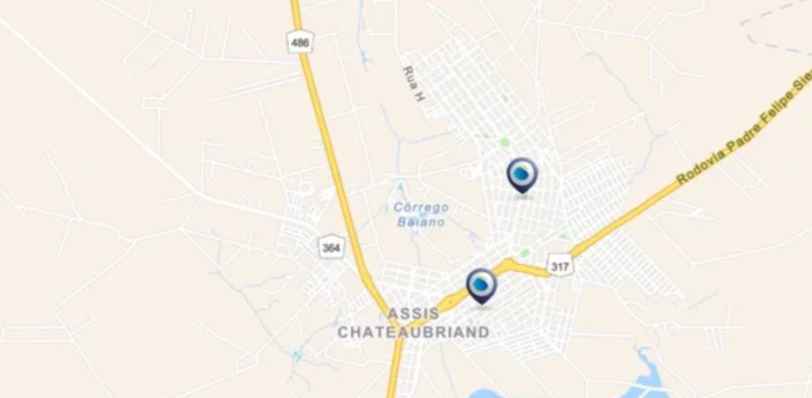 Mapa do Registro de Imóveis